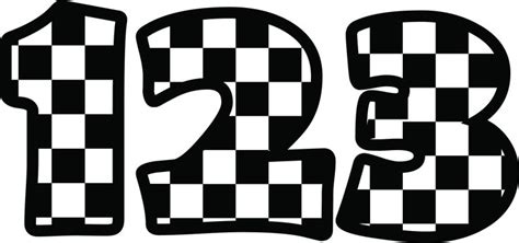 Checkered Alphabet And Numbers Svg Files Checkered Alphabet And