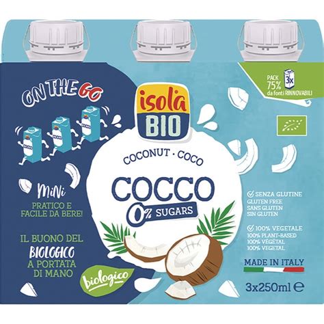 Isola Mini Bebida De Coco Ecol Gica Az Cares Y Sin Gluten Pack