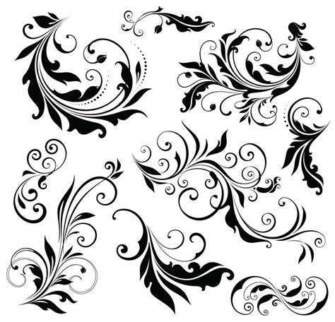 Floral Ornaments Svg 2026 File Svg Png Dxf Eps Free Free Svg Cut Files