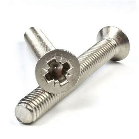 Round Full Thread M3 Stainless Steel Countersunk Head Screw Material