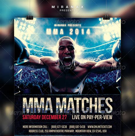 Ufc Flyer Templates Sample Templates