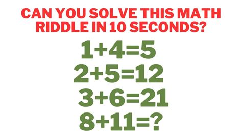 Math Riddles Can You Solve This Multimethod Math Puzzle Within 15