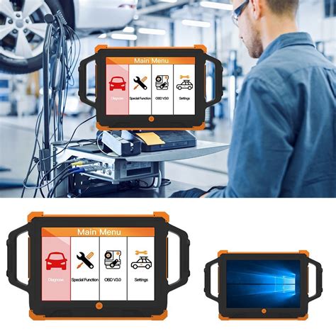 4G LTE Vehicle Diagnostic Tablet Window 10 PRO OBD Tablet Linux Ubuntu ...