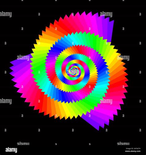 Vector Iridescent Phyllotaxis Vortex Round Shape - Generative Art Stock ...