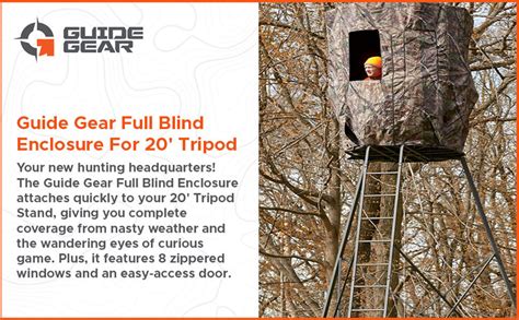 Guide Gear Full Blind Enclosure 20 Tripod Hunting Deer