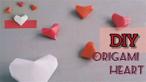 Qog ozdan YURAK yasash Origami Heart Сердце из бумаги YouTube