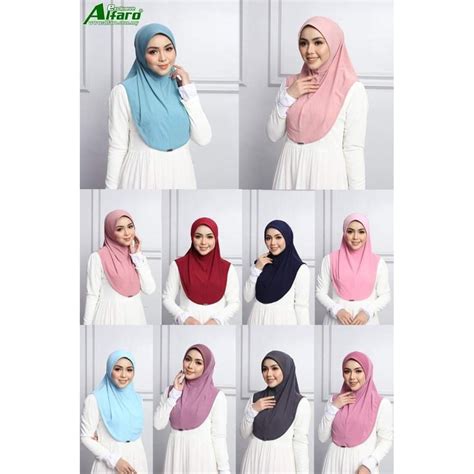 Tudung Alfaro Exclusive Mosscrepe Kosong New Colour Shopee Malaysia