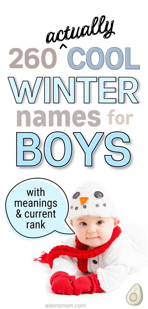 260 Winter Baby Names for Boys [Cold Weather + Winter Holidays] | Cool ...