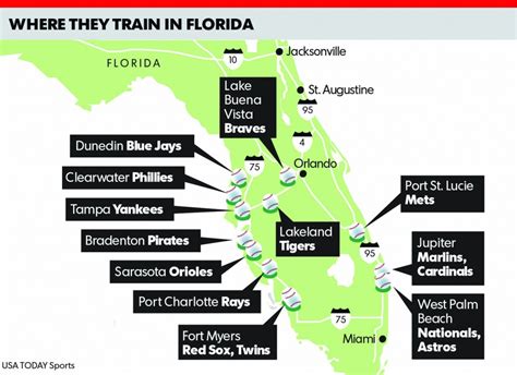 Florida Spring Training Map | Printable Maps