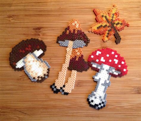 Perler Mushroom By Perlerhime Easy Perler Bead Patterns Diy Perler