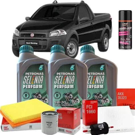 Kit Revisão C óleo 15w40 Selenia Filtro Wega Strada 1 4 12