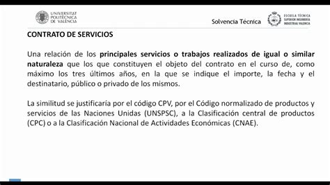 Ley De Contratos Del Sector P Blico Criterios De Solvencia T Cnica