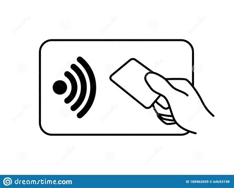 Contactless Payment. NFC Technology Wireless Pay Credit Card Sign ...