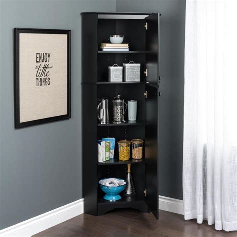 Elite Tall 2 Door Corner Storage Cabinet Prepac Mfg