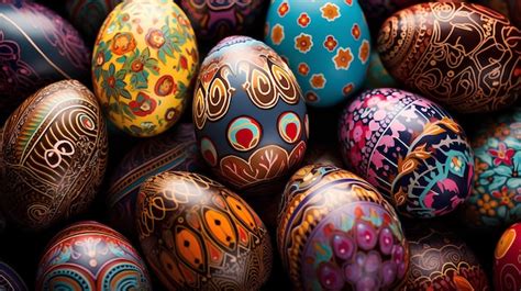 premium photo easter eggs day  beautiful egg  bunny celebrate