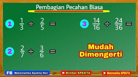 Cara Mengerjakan Pembagian Pecahan Biasa Dengan Pecahan Biasa Png