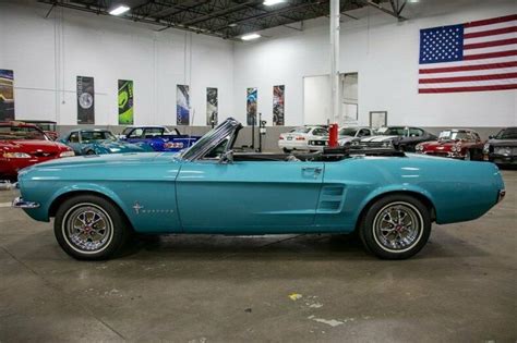 1967 Ford Mustang 52871 Miles Clear Water Aqua 289ci V8 Automatic For Sale