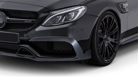 Front Bumper Attachments BS Style Carbon For Mercedes C Class C 205 AMG