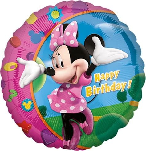 Ballonsupermarkt Onlineshop De Minnie Maus Luftballon Happy