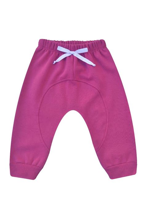 Calça de Moletom Saruel Bebê e Infantil Unissex Pink