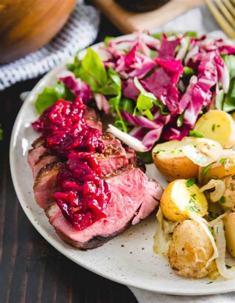 Pan Seared Duck Breast Easy Duck Breast Recipe With Cranberry Sauce