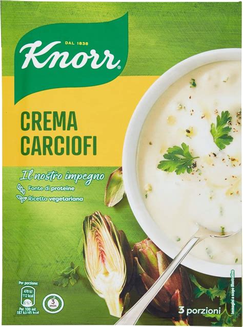 Knorr Crema Con Carciofi Piatti Pronti Knorr Con Ingredienti Naturali Senza Coloranti Senza