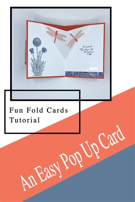 Make A Pop Up V Fold Card In Easy Steps Fun Fold Card Series Folded