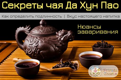 Да хун пао чай – свойства и культура заваривания