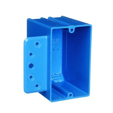 Carlon Gang Cu In Blue Pvc New Work Switch And Outlet Box With