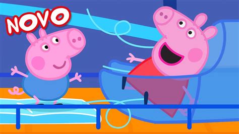 Peppa Pig Português Brasil Um Dia na Casa de Diversões NOVO Contos