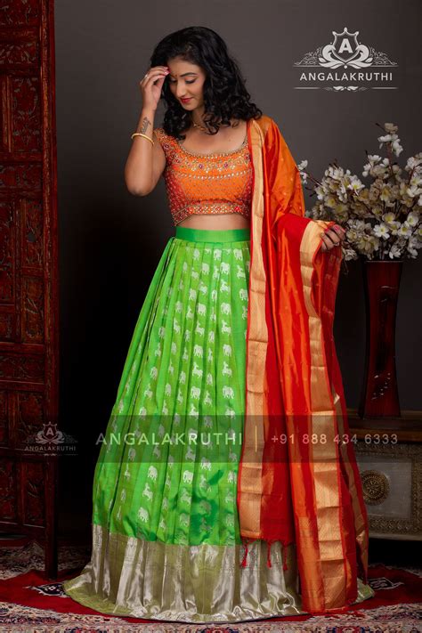 Kanchi Pattu Lehenga Designs By Angalakruthi Bangalore Blouse Design