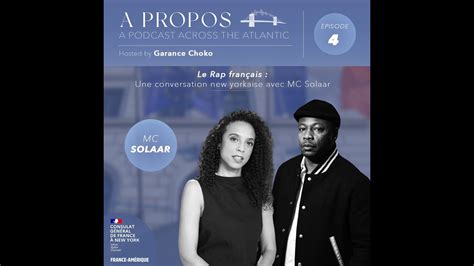 A Propos S E French Rap A New York Conversation With Mc Solaar