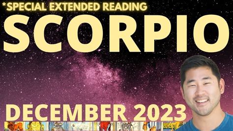 Scorpio December 2023 Overview ♏️ Monthly Horoscope Tarot Card Reading