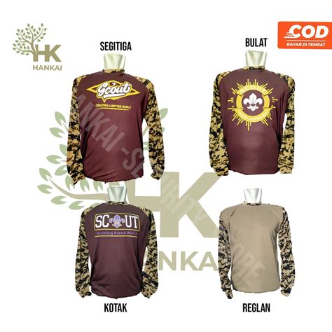 Jual Cod Grosir Baju Kaos Loreng Scout Pramuka Kaos Lapangan Pramuka