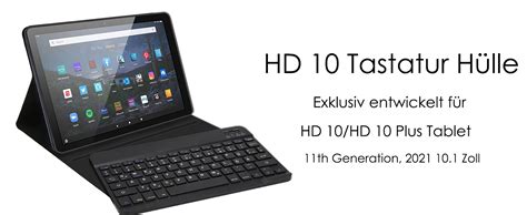 Jademall Hd Tastatur H Lle F R Hd Hd Plus Tablet