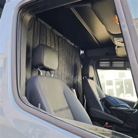 van cab divider partition blackout curtain