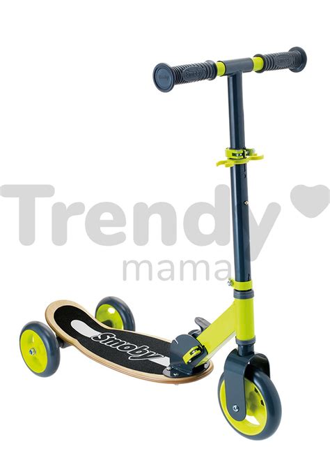 Fa háromkerekű roller Wooden Scooter Smoby összecsukható és ...
