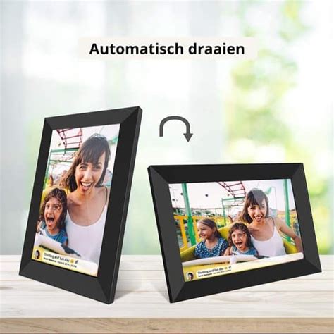 Digitale Fotolijst Met WiFi En Frameo App 10 1 Inch HD IPS Display