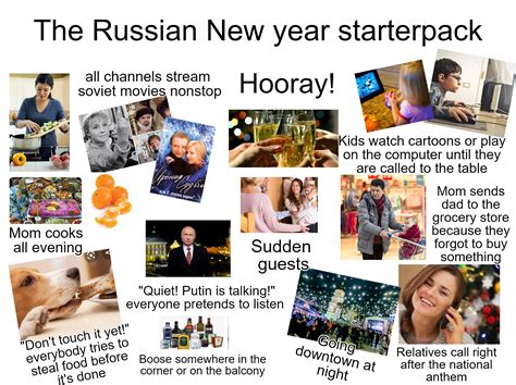 New Year In Russia Starterpack R Starterpacks Starter Packs Know Your Meme