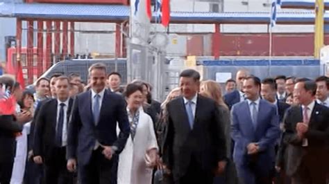 Xi Jinping Visits Greece S Flagship BRI Project Piraeus Port YouTube