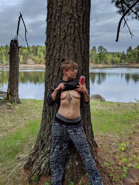 My tiddies basking in nature ðŸŒ² Porn Pic