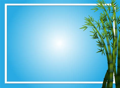 Border Template With Bamboo Trees 368429 Vector Art At Vecteezy