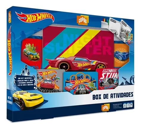 Box Atividade Hot Wheels Jogo Brinquedo Colorir Pintar Carta Mercadolivre