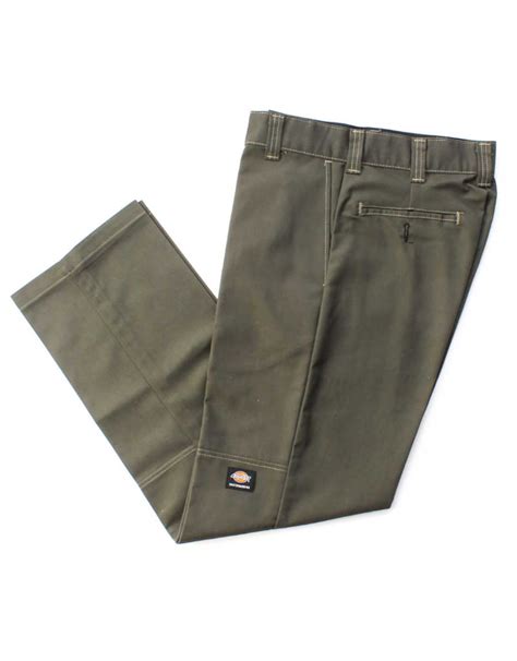 Dickies Pants Skateboarding Regular Fit Double Knee Chino (Olive Green ...