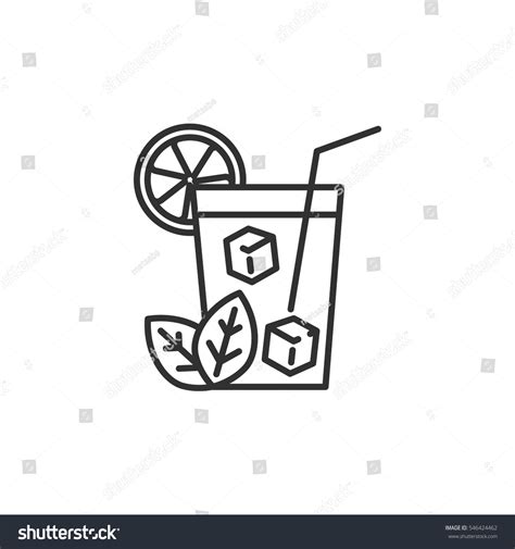 Iced Drink Cold Tea Glass Liquid Stock Vector (Royalty Free) 546424462 ...