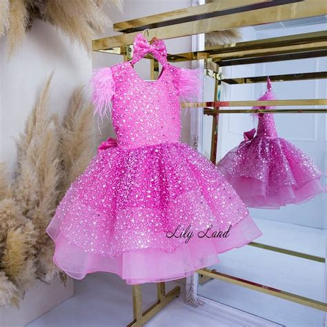 Hot Pink Sequin Tutu Dress Etsy