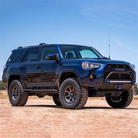 Randys Nautical Blue Trd Pro Toyota 4runner Is Outfitted With An Icon Vehicle Dynamics