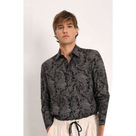 Imperial Shop Online Camicia Fantasia Paisley Con Colletto Classico