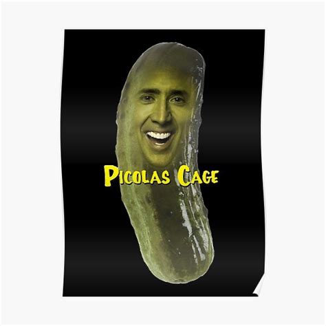 Picolas Cage Poster For Sale By Introvertz Redbubble