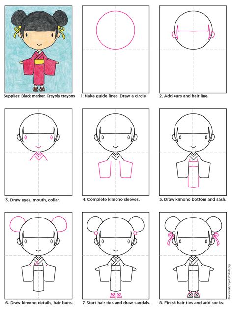 Kimono Girl Art Projects For Kids